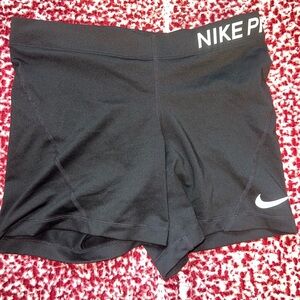 Black Nike work-out shorts